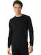 Langarm-Pullover Schwarz