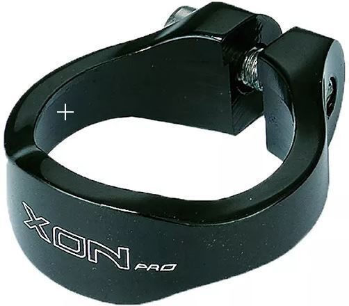 Xon Fahrradsattelklemme Schwarz 34,9mm 34.9mm Schwarz
