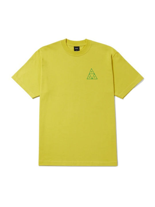 HUF Ανδρικό T-shirt Κοντομάνικο Κίτρινο