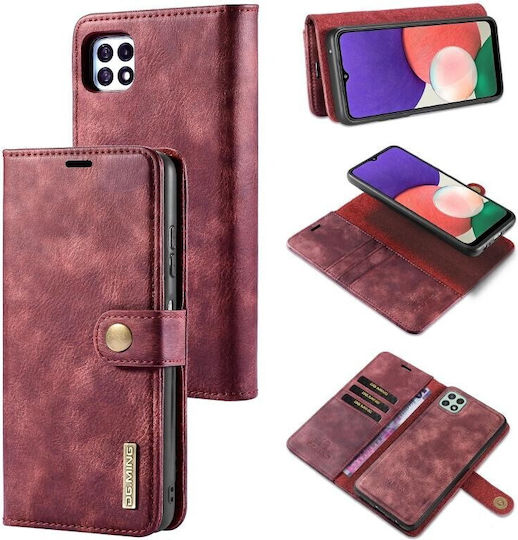 DG.MING Detachable Wallet Δερματίνης Κόκκινο (Galaxy A22 5G)