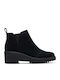 Maude Boot Suede Women's Ankle Boots with Medium Heel Black