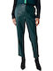 Women's Fabric Trousers Green