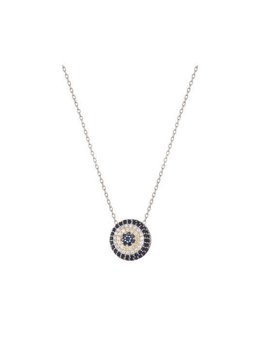 Abadianakis Necklace Eye from Silver