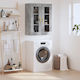 vidaXL Bathroom Cabinet L69.5xW34xH90cm Gray