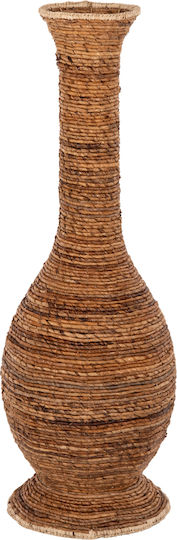 HomeMarkt Βάζο Δαπέδου Ψάθινο Καφέ Φ35xΥ104cm