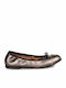 Sagiakos Kids Leather Ballerinas Silver