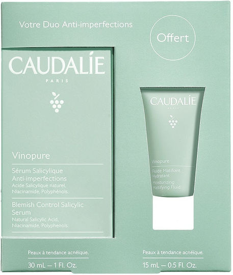 Caudalie Vinopure Σετ Περιποίησης για Κατά της Ακμής 2τμχ
