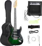 Sportnow Set Elektrische Gitarre in Schwarz Farbe