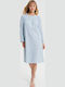 Vamp Sommer Damen Nachthemd Hellblau