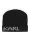 Beanie Unisex Σκούφος Πλεκτός σε Μαύρο χρώμα