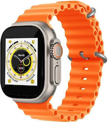 Max W9 Ultra 49mm Smartwatch mit Pulsmesser (Or...