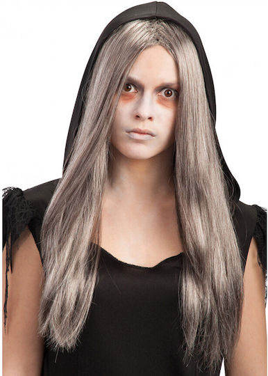 Carnival Wig Straight Gray for Halloween