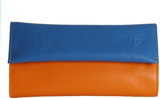 Djo Leather Tobacco Pouch With Magnetic Clasp Orange