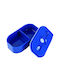 Total Gift Plastic Lunch Box Blue 19.4x10.2cm