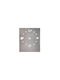 3D Wall Clock Plastic Silver