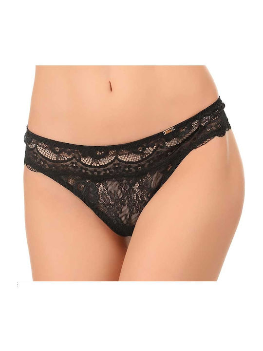 Femeie Șir de caractere cu Dantelă Negru