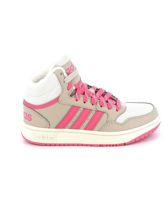 Adidas Παιδικά Sneakers High Wonder Beige / Pink Fusion / Off White