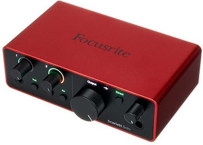 Focusrite Εξωτερική Επαγγελματική Κάρτα Ήχου Scarlett Solo 4th Gen Συνδεσιμότητα USB για PC