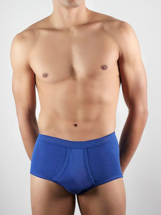 Classic briefs with external rubber Blue