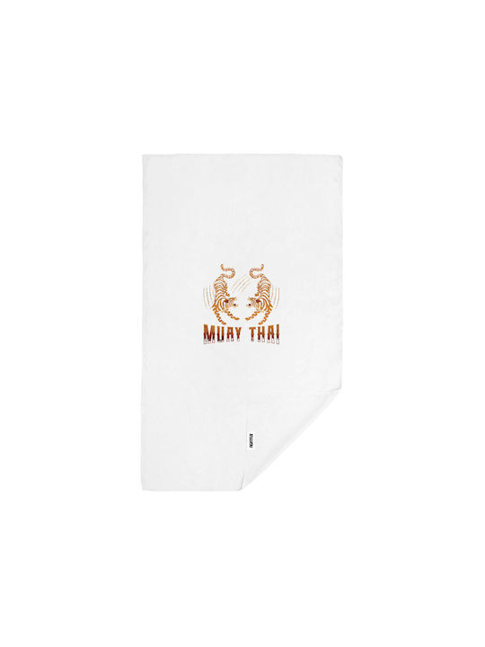 FightFlix Muay Thai White Gym Towel