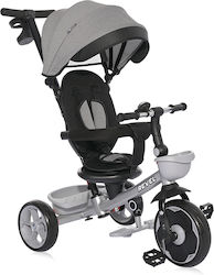Lorelli Kids Tricycle Foldable With Sunshade, Storage Basket & Push Handle Gray