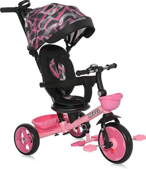 Lorelli Revel Convertible with Parental Handle for 3-5 Years Pink