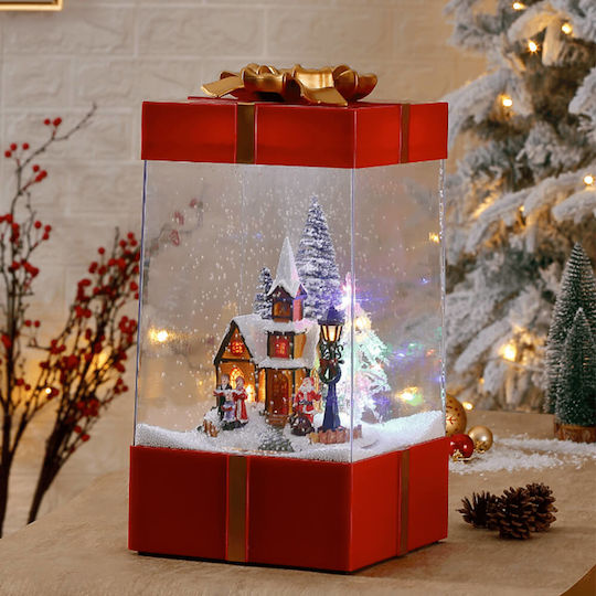 Коледна украса Подарък с Подаръци 21x21x42.5см 1бр