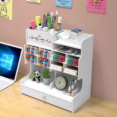 Lemn Desk Organizer 28x15x30cm White