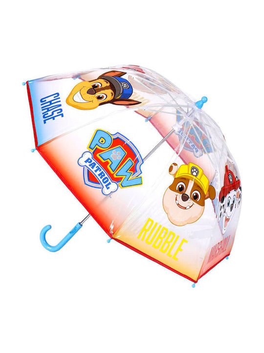 Cerda Kids Umbrella Curved Handle Paw Patrol Light Blue With Diameter 45cm
