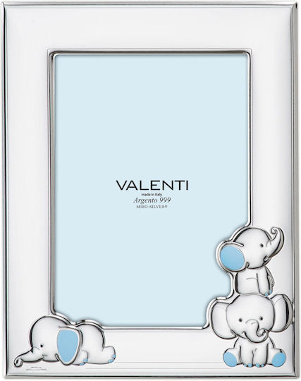 Valenti Παιδική Κορνίζα Ασημένια Ροζ 9x13cm