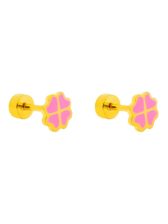 Piercing.gr Hypoallergenic Steel Studs Kids Earrings