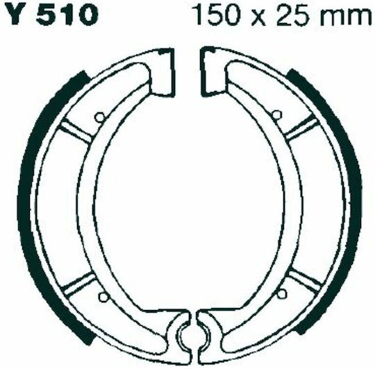 EBC Σιαγώνες Φρένου για Yamaha XT 500 / XT 600