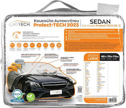 Cartech Κουκούλα 483x178x119cm Αδιάβροχη Large για Sedan που Στερεώνεται με Ιμάντες