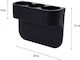 Car 2 Cups Holder Black