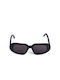 Zeus & Dione Axia Unisex Γυαλιά Ηλίου με Μαύρο Κοκκάλινο Σκελετό και Μαύρο Φακό