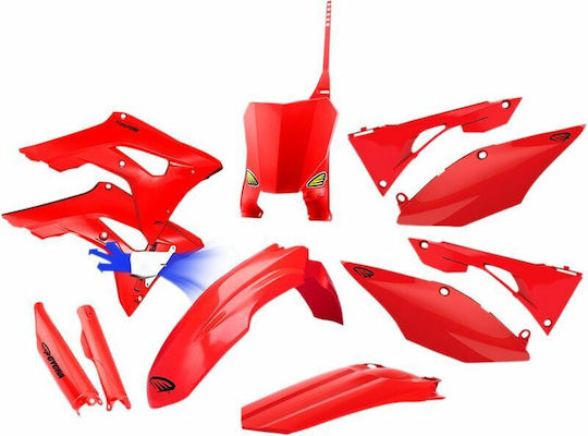Cycra Αριστερό Σετ Πλαστικά Μοτοσυκλέτας για Honda CRF 250 Κόκκινο