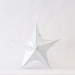 Eurolamp Fabric Christmas Decorative Pendant Star White