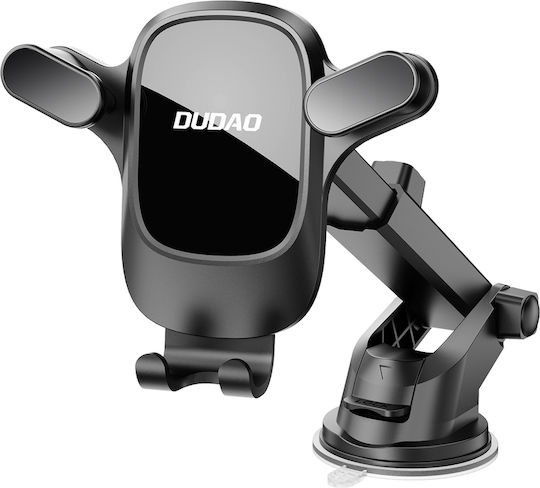 Dudao Pro Suport Auto Pentru Telefon Mobil Cu Cârlige Reglabile Negru