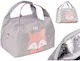 ikonka School Insulated Hand Lunch Bag Pink