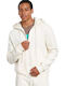 Sweatshirt Fleece with Hood White