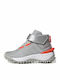 Fortatrail Παιδικά Sneakers High με Σκρατς Silver Metallic / Solar Red