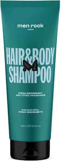 Men Rock Moisturizing Shower Gel with Mint Scent for Men 200ml