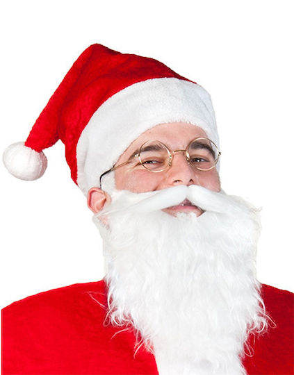 Weihnachts-Bärte des Weihnachtsmanns mit Muster Weihnachtsmann 2StückStk.