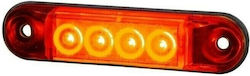 Horpol Truck Volume Light 12V - Red PL0020