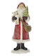 Dekorativer Weihnachtsmann Rot aus Kunststoff 26x11x9cm