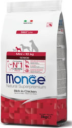Monge Daily Line Mini 3kg Ξηρά Τροφή για Ενήλικ...