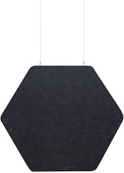 Audiodesigner Ecobaffle Hexagon Sound Absorbing Panel 4pcs Black ECOBAFFLE-HEX-350-BLK-SET