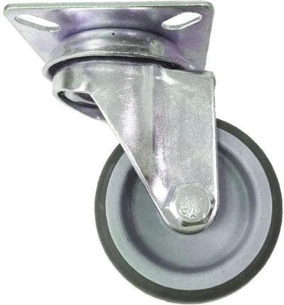 Möbelrad aus Metall in Silber Farbe 5x5x2cm