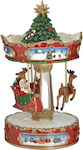 Inart Christmas Decorative Plastic Carousel wit...