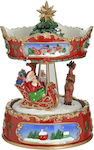 Inart Christmas Decorative Plastic Carousel wit...